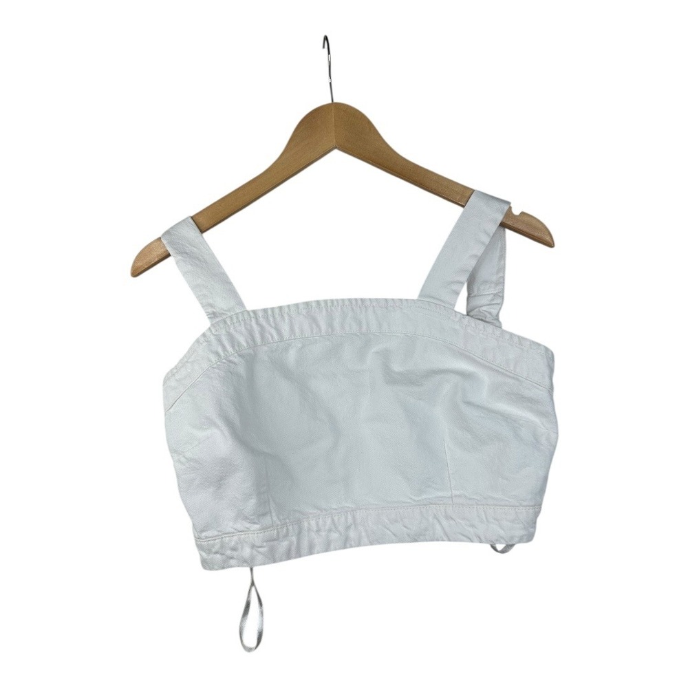 Lone Star‎ Cropped Tank Top size Large White